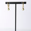 Tahitian Pistachio Pearl Gold Hoop Earrings