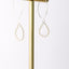 White Baby Pearls Infinity Hook Earrings