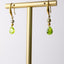 Tahitian Pistachio Pearl with Apple Green Accent Earrings
