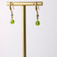 Tahitian Pistachio Pearl with Apple Green Accent Earrings