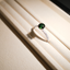 Chrome Green Tourmaline Ring • Natural Brazilian Tourmaline • Rhodium-Plated 925 Sterling Silver • October Birthstone
