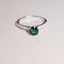 Chrome Green Tourmaline Ring • Natural Brazilian Tourmaline • Rhodium-Plated 925 Sterling Silver • October Birthstone