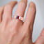 Red Spinel Tension-Style Ring • Natural Sri Lankan Spinel • Directly Sourced • Handmade • Solid Sterling Silver