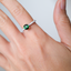Chrome Green Tourmaline Ring • Natural Brazilian Tourmaline • Rhodium-Plated 925 Sterling Silver • October Birthstone
