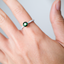 Chrome Green Tourmaline Ring • Natural Brazilian Tourmaline • Rhodium-Plated 925 Sterling Silver • October Birthstone