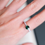 Chrome Green Tourmaline Ring • Natural Brazilian Tourmaline • Rhodium-Plated 925 Sterling Silver • October Birthstone