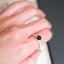 Chrome Green Tourmaline Ring • Natural Brazilian Tourmaline • Rhodium-Plated 925 Sterling Silver • October Birthstone