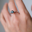 Forest Green Tourmaline Ring • Natural Brazilian Tourmaline • Rhodium-Plated 925 Sterling Silver • October Birthstone