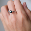 Forest Green Tourmaline Ring • Natural Brazilian Tourmaline • Rhodium-Plated 925 Sterling Silver • October Birthstone