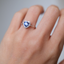 Tanzanite Heart Ring • Directly Sourced Natural Tanzanite • Rhodium-Plated 925 Silver