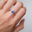Tanzanite Heart Ring • Directly Sourced Natural Tanzanite • Rhodium-Plated 925 Silver