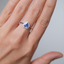 Tanzanite Heart Ring • Directly Sourced Natural Tanzanite • Rhodium-Plated 925 Silver