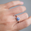 Tanzanite Heart Ring • Directly Sourced Natural Tanzanite • Rhodium-Plated 925 Silver