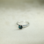 Forest Green Tourmaline Ring • Natural Brazilian Tourmaline • Rhodium-Plated 925 Sterling Silver • October Birthstone