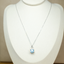 Blue Zircon Pendant Necklace • Natural Cambodian Zircon • Directly Sourced Natural Cambodian Zircon • Sterling Silver