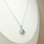 Blue Zircon Pendant Necklace • Natural Cambodian Zircon • Directly Sourced Natural Cambodian Zircon • Sterling Silver