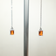 Orange Fire Opal Earrings Chain • Natural Unheated Mexican Opal • Directly Sourced • Sterling Silver