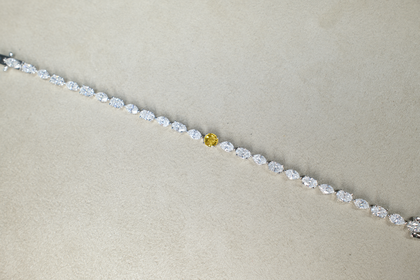 Yellow Sapphire Bracelet • Directly Sourced Natural Ceylon Sapphire • Sterling Silver • One of a Kind