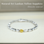 Yellow Sapphire Bracelet • Directly Sourced Natural Ceylon Sapphire • Sterling Silver • One of a Kind