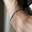 Rainbow & Black Beaded Loom Bracelet