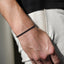 Black & Grey Beaded Loom Bracelet