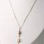 Blushing sun pearl necklace