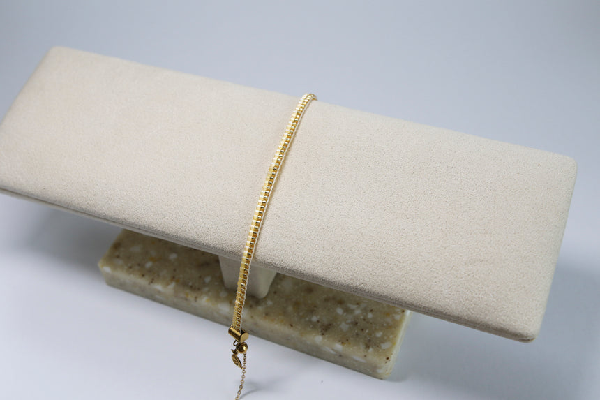 Gold & Yellow Beaded Loom Bracelet