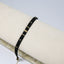 Black & Gold Column Beaded Loom Bracelet