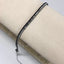 Black & Grey Beaded Loom Bracelet