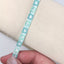 Blue & White Beaded Loom Bracelet